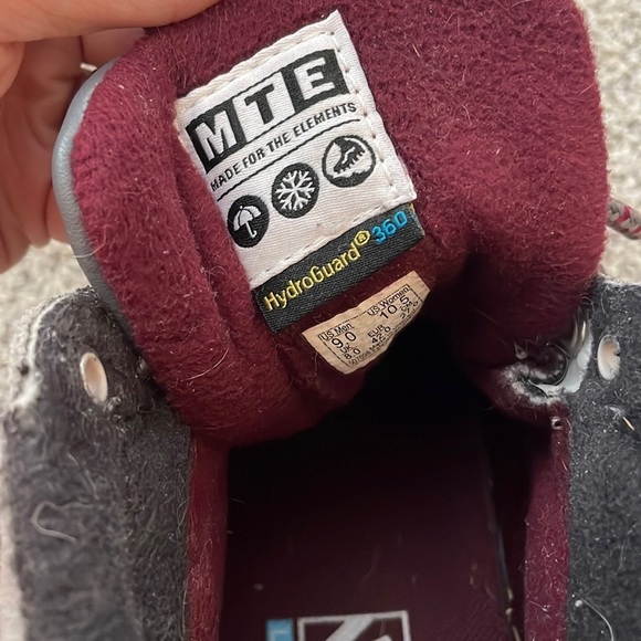 Vans MTE high top grey and maroon 10.5 - Picture 6 of 7